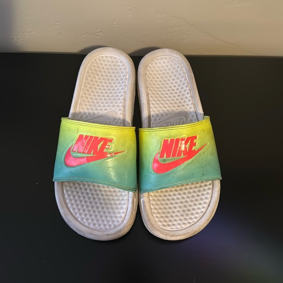 nike ombre slides